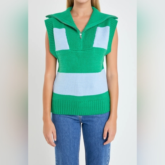 English Factory Sweater Polo Vest - Picture 4 of 7